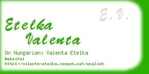 etelka valenta business card